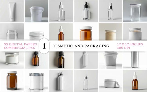 Download Cosmetic Packaging JPG Mockup Set - Jpg mockup Collection