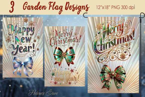 Download Retro Merry Christmas Garden Flag Design - Garden flag Collection