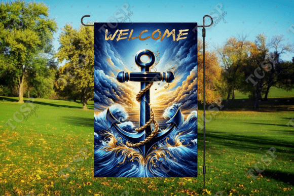 Download Anchor Welcome Garden Flag - Garden flag Collection