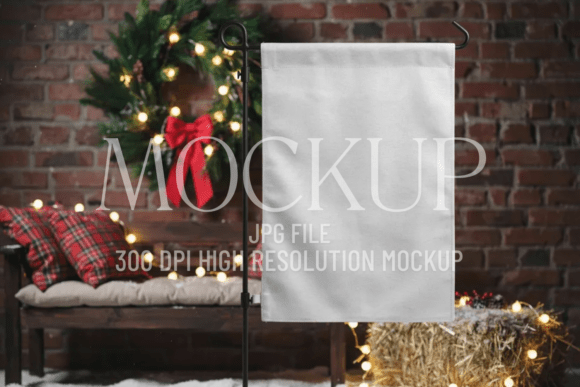 Download Country Christmas Garden Flag Mockup - Garden flag Collection