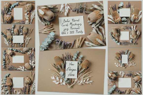 Download Boho Cards JPG Mockup Collection - Jpg mockup Collection