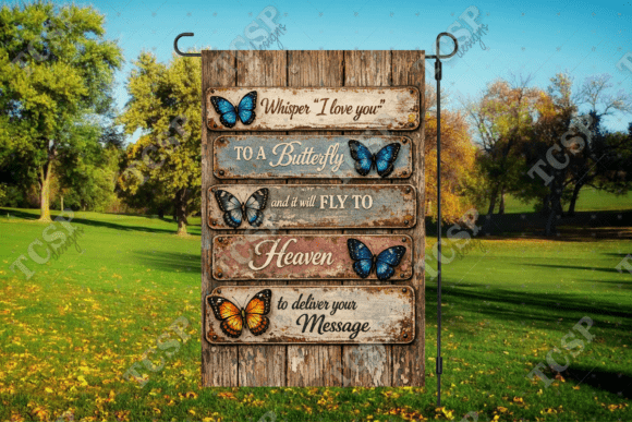 Download Whisper to a Butterfly Garden Flag - Garden flag Collection