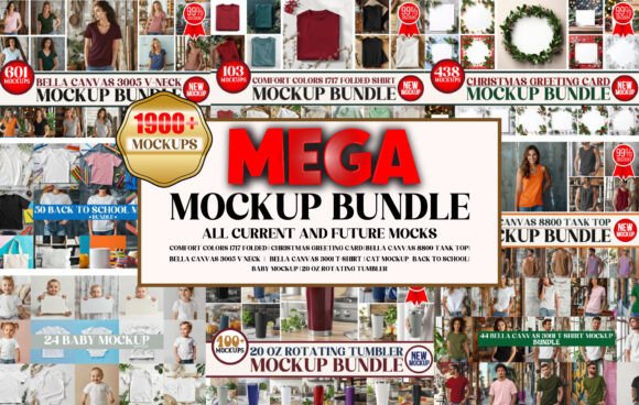 Download Mega Mockup Bundle 1900+ Mockups - Mega mockup bundle Collection