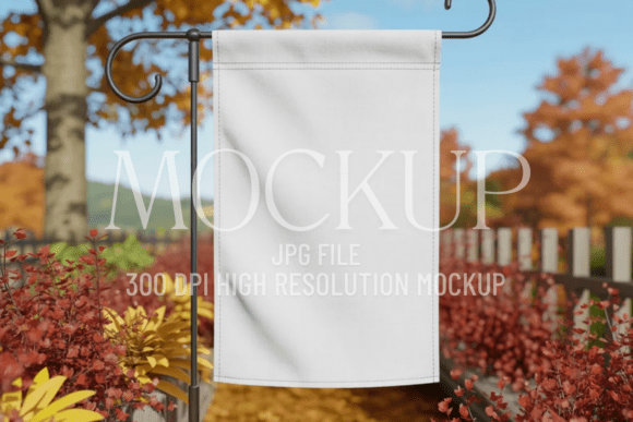 Download Fall Garden Flag Sublimation Mockup - Premium Resources