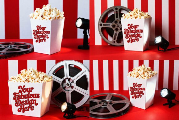 Download Popcorn Box or Bucket JPG Mockup Set - Premium Resources