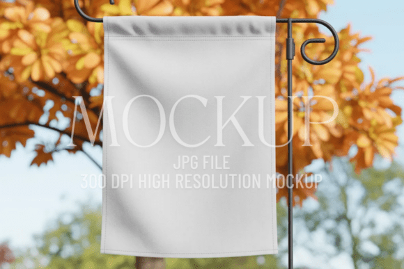 Download Fall Garden Flag Sublimation Mockup - Sublimation mockup Collection