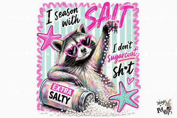 Download Salty Raccoon Summer PNG - Summer Collection