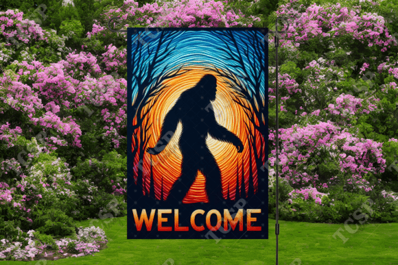 Download Bigfoot Welcome Garden Flag - Garden flag Collection
