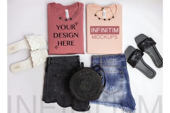 Download Summer Tshirt Mockups Bella Canvas 3001 - Summer Collection