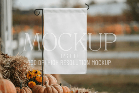 Download Fall Garden Flag Sublimation Mockup - Sublimation mockup Collection