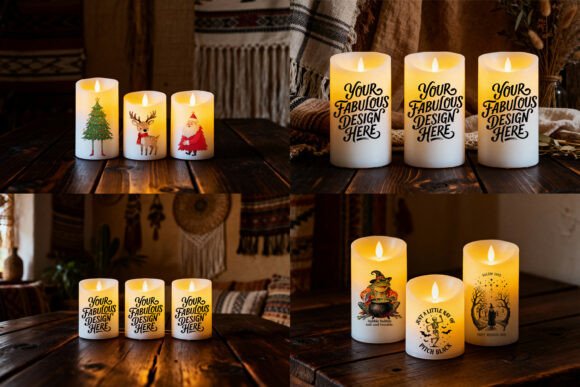Download LED Candle JPG Mockup Images Set - Premium Resources