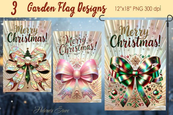 Download Retro Merry Christmas Garden Flag Design - Garden flag Collection