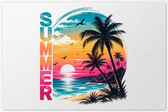 Download Summer Tropical Sunset Beach PNG - Summer Collection
