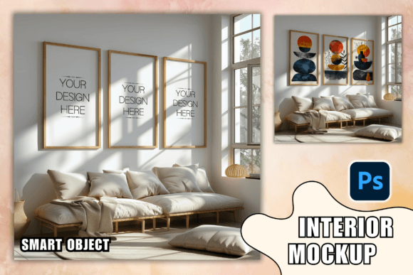 Download PSD Frame Mockup Set of 3 Frame Mockups - Psd frame mockup Collection