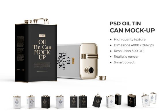 Download Oil Tin Can Branding Mockup - Branding mockup Collection