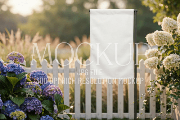 Download Summer Garden Flag Mockup - Summer Collection